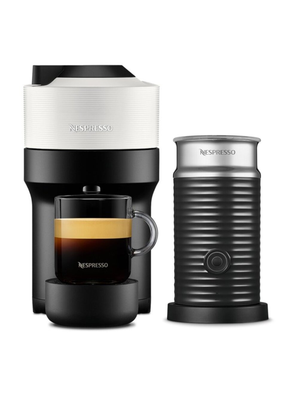 NWB De Longhi Nespresso Vertuo Pop & Aeroccino Bundle of 3 Black Available of 2